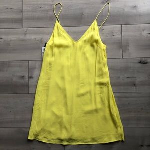 BNWT Aritzia Wilfred Free Vivienne Slip Dress in Yellow